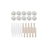 Molde de Pegamento de Cristal DIY Multiestilo Accesorios para Joyería Uña de Cuerno Pendientes Colgante de Llave Juego de Herramientas