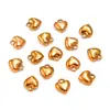 Dijes para Colgantes de Corazón, Flor, Animal, Estrella, Hoja, Pimienta, Hechos por Ti Mismo, Acero Inoxidable Chapado en Oro Real Ecológico, Joyería