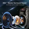 Altavoz Bluetooth exterior directo transfronterizo portátil de 8 pulgadas inalámbrico 20W para baile cuadrado