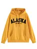 Amazon eBay loja independente casual confortável versátil feminina ALASKA montanha moletom com capuz solto para exportação