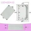 Caja de Conexiones Impermeable para Exteriores Tipo F Plástico ABS Caja Impermeable Caja de Suministro de Energía para Vigilancia Exterior Caja de Terminales Sellada con Orejas