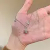 Collar de Estrella Tridimensional Estilo Japonés y Coreano, Cadena para Clavícula con Colgante de Planeta de Lujo Ligero de Nicho de Gama Alta, Nicho de Lujo Ligero