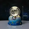Base Giratoria de Astronauta Luz Nocturna Luminosa Bola de Cristal Cielo Estrellado Tallado en 3D Bola de Cristal Luz de Ambiente Decoración de Escritorio
