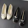 Otoño 2026 Nuevos Zapatos de Mujer Individuales Elegantes Versátiles de Retazos Lazo Talla Grande Comercio Exterior Al por Mayor
