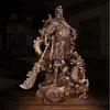 Figura de Guan Gong Guan Erye Estatua de Buda Sable Horizontal Espada Grande Guan Yu Señor Marcial Artesanía Regalo de Inauguración