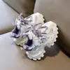 Zapatillas deportivas para niños para primavera y otoño, zapatillas tipo 'dad shoes' para niños, zapatos de bebé de suela blanda, zapatillas de correr transpirables y ligeras para niñas pequeñas, a la moda