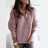 Chaqueta de punto de manga larga con cuello alto y cremallera para mujer, estilo europeo y americano, otoño/invierno, Amazon ebay, 2019