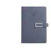 Cuaderno A5 de Cuero Suave Engrosado con Cierre de Cabeza de Ciervo, Cuaderno de Oficina con Tapa de Cuero, Cuaderno de Estudiante de Alto Valor para Preparación de Exámenes