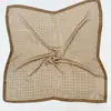 Pañuelo Cuadrado Pañuelo Simple para Mujer Primavera y Verano 2025 Combinación Bufanda para Camisa Anacardo Todo-combinación Cinta de Cinta Pañuelo tipo Seda