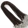 Colar de corda de couro encerado DIY com pingente pendurado Corda de pingente à prova d'água sólida Cor preta vermelha para homens e mulheres Clavícula Jade pingente de ouro Corda de pingente