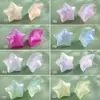 Pendientes Pequeños de Resina con Purpurina Fina tipo Bosque Dulce y Soñador, Estrella de Cinco Puntas, de Gama Alta, Sencillos, Exquisitos y Versátiles