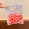 Gomas para el pelo pequeñas desechables de colores dulces para niñas, bandas elásticas de alta elasticidad que no dañan el cabello, accesorios para el pelo