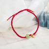 2022 Nuevo Pulsera de Cuerda Roja Marca Hetian Yufu Pulsera de Diseño Nicho Regalo de Este Año Joyería Tejido