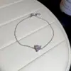 Popular no Xiaohongshu: Pulseira Coração de Zircônia - Luxuosa, De Alta Qualidade, Única, Versátil, Joias Exquisitas Atacado