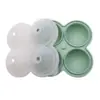 Suministro Exclusivo Transfronterizo de Moldes de Silicona para Cubitos de Hielo, Moldes para Cubitos de Hielo de Whiskey para 4 y 6 Bolas de Hielo, Caja Doméstica para Hacer Cubitos de Hielo