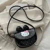 Elegante bolso bandolera con lazo para niñas pequeñas, bolso de princesa, lindo bolso de hombro de gato para niñas, monedero para bebé
