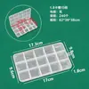 Caja de Plástico Transparente de 15 Compartimentos, Caja de Almacenamiento Decorativa con Paneles Separadores, Se Puede Ensamblar, Joyería Hecha a Mano DIY, Equipo de Pesca, Caja de Empaque Cultural y Creativa