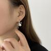Pendientes de Lazo de Perla Dulce para Mujer, Sencillos, Modernos, Versátiles, Elegantes, Pendientes para Ropa de Trabajo, Pendientes Estilo Ins, de Moda