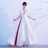 Trajes de Coro, Trajes de Presentación, Faldas Largas para Mujer, Nuevos Trajes de Escenario para Coro de Adultos, Vestidos Largos Blancos para Eventos de Competición
