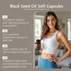 Cápsulas de Aceite de Semilla Negra para el Cuidado del Cuerpo, Fórmula Compuesta para el Soporte Nutricional Gastrointestinal, Cápsulas Suplemento Dietético Diario