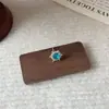 Pendientes de Copo de Nieve Azul Fresco, Simples, Compactos, de Gama Alta, Únicos, Versátiles, de Dopamina