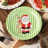 Venta Flash Navidad Juego de Vajilla Desechable Plato de Papel Vaso de Papel Decoración Navideña Servilleta de Papel Vajilla para Fiesta Navideña Plato de Papel