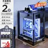 Soporte para Host de Computadora de Sala de E-Sports Estante de Almacenamiento Base de Chasis Multicapa Extraíble Carrito de Piso para el Hogar Debajo del Escritorio