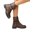 Comercio Electrónico Transfronterizo Tallas Grandes Otoño/Invierno 2026 Nuevas Botas de Tobillo Chelsea con Tacón Grueso Estilo Británico Moda Casual con Cremallera Lateral para Mujer
