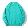 K01 # [Sudadera de Algodón de Imitación de 260g con Escamas de Pescado Grandes, Felpa, Cuello Redondo] Versión Lisa Mangas Caídas Bolsillo Trasero Protección del Cuello