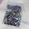Broca para uñas azul claro, lote completo de 1440 brocas de forma especial de fondo plano, tamaño pequeño, elegantes joyas para uñas Joker con diamantes de imitación azules.