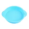 Molde de silicone quadrado para bolo transfronteiriço em estoque tamanho pequeno molde para pão de forma molde redondo de 6 polegadas resistente a alta temperatura ferramentas de cozimento