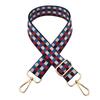 Nueva correa de hombro a cuadros de color contrastante de 3.8 cm de ancho, accesorios para bolso, correa de hombro ajustable, bandolera, comercio exterior, correa larga