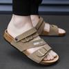 Sandalias de Doble Propósito para Hombre Beijiang Wolf Birkenstock Verano Nuevas para Conducir y Trabajar Antideslizantes Resistentes al Desgaste Pantuflas Modernas para Hombre Playa
