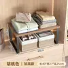 Armario ahorrador de espacio para ropa y bolsos, organizador, zapatero de armario, estantes divisores internos de múltiples capas, estante multicapa