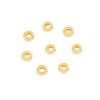 NÓS. espaçador importado em ouro 18K de alta qualidade, acessório DIY, peça final para pulseira, material para joias, ouro feminino.