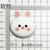 Caja de Almacenamiento de Oso y Conejo Pegatinas 3D Decoración para Funda de Teléfono Zuecos Goma Suave PVC Imanes para Refrigerador Accesorios Dijes para Zapatos