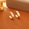 Pendientes de CNC con Diseño Creativo de Patrón de Escamas de Dragón, Pendientes Exquisitos de Anillo C de Moda de Alta Gama, Pendientes de Estilo Ins de Personalidad de Nicho