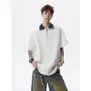 Camisa Polo de Manga Corta con Cuello Camisero para Hombre, Camiseta de Verano de Marca Moderna, Estilo Coreano Ajuste Delgado, Nueva Versátil Tendencia 2026