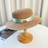 Sombrero de Sol de Verano para Mujer, Sombrero de Protección Solar a la Moda, Sombrero de Sol Plano de Paja para Mujer, Sombrero Plano Versátil