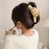Presilha de Garra de Pelúcia Outono e Inverno Fofa Desenho Animado Presilha de Cabelo para Mulheres Grande Parte de Trás da Cabeça Presilha de Tubarão para Cabelo Grampo de Cabelo Grampo de Cabelo