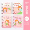 Cuaderno de Espiral de Dibujos Animados Creativos Estudiante Mini Portátil Pequeño Cuaderno Chica Linda Bolsillo Cuaderno de Estudio Papelería