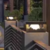 Lámpara de Pilar para Puerta de Patio, Lámpara de Cabeza de Pilar Alimentada por Energía Solar, Lámpara de Pilar Decorativa Eléctrica Impermeable para Valla de Villa en Exteriores