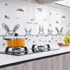 Pegatinas a prueba de aceite de cocina extragruesas para uso doméstico, resistentes al fuego, resistentes a altas temperaturas, ignífugas, adecuadas para encimeras de cocina, impermeables, a prueba de humedad, autoadhesivas y lavables
