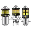 Venta Caliente Transfronteriza de Alta Luminosidad para Coche y Motocicleta Faro LED Blanco y Amarillo Dos Colores H4 H6 Ba20D Luz Alta y Baja 12-80V
