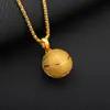 Colar com Pingente de Aro de Basquete Banhado a Liga Metálica Cravejado com Diamantes, Venda Quente Transfronteiriça, Colar de Joia da Moda para o Nicho Esportivo