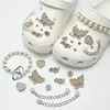 Amuletos para Zapatos Croc, Accesorios para Mujer, Clips para Zapatos DIY, Decoraciones 3D con Pedrería, Clips Desmontables, Estilo de Moda de Influencers