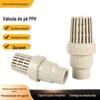 Válvula de Fundo PPH Tipo Esfera Soquete Termofusível Resistente a Altas Temperaturas Válvula Industrial para Bomba de Água Filtração e Resistência Química Ácido-Alcalina