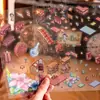 Señor. Nuevas Pegatinas de Paisaje 3D de Mo Yan Serie Kaleidoscopio Divertidas Originales para Bricolaje Pegatinas para Aliviar el Estrés