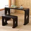 Mesa de cítara antigua de madera de paulownia quemada mesa de resonancia para cítara taburete para mesa de cítara de madera maciza mesa de cítara para estudios chinos mesa de caligrafía mesa de cítara