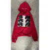 Moletom Casual com Estampa Cruzada Europeu e Americano, Pulôver com Manga Longa, Blusa de Moletom, Jaqueta Retrô, Street Wear, Tendência Y2K
